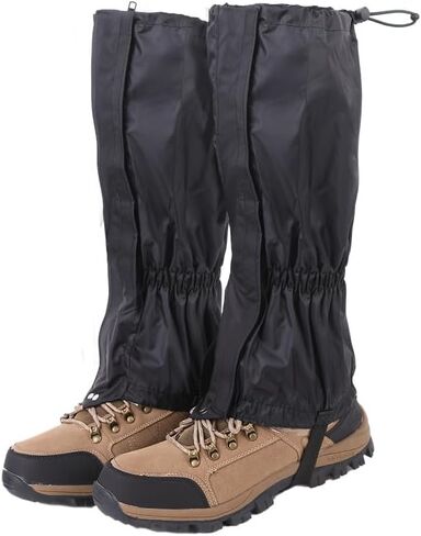 DZS Leg Gaiters,Waterproof,Lightweight, Ideal for Hiking, Skiing, Climbing & Hunting Adventures, Adjustable Snow Boot Gaiters,Unisex Leg Guards for Men & Women in Kuwait
