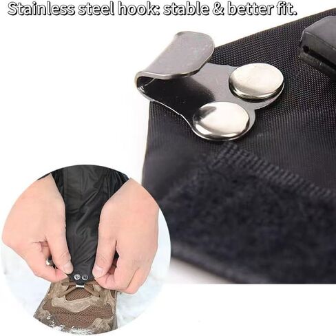 DZS Leg Gaiters,Waterproof,Lightweight, Ideal for Hiking, Skiing, Climbing & Hunting Adventures, Adjustable Snow Boot Gaiters,Unisex Leg Guards for Men & Women in Kuwait