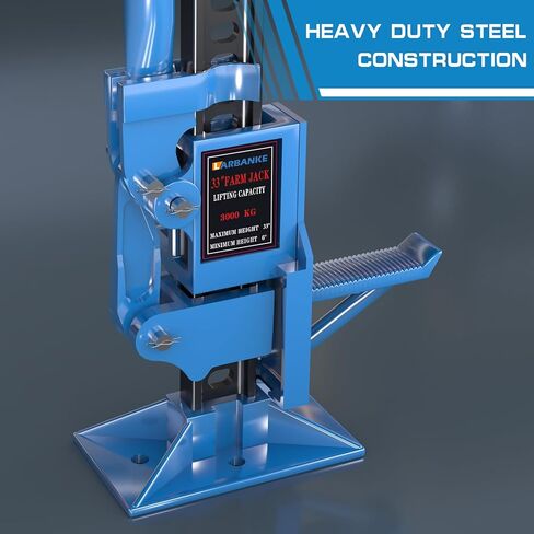 مزرعة جاك ، 60 "فائدة رفع مصعد المزرعة ، 3 أطنان/6600 رطل يربط على الطريق أدوات الطريق ، مقبس راتشيت فائدة مع ارتفاع قابل للتعديل ، جاك المزرعة الثقيلة للجرارات والشاحنات وسيارات الدفع الرباعي ، الأزرق in Kuwait