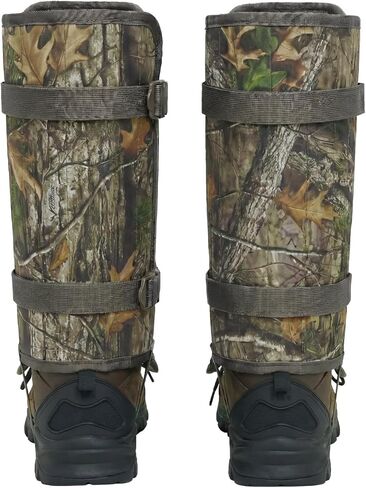 LOOGU Snake Gaiters, Waterproof Oxford Leg Guards with 12 Individual PE Boards, Curved Upper, Reinforced Instep Strap, Adjustable Double Buckles, Camo for Hunting Hiking Trekking in Saudi Arabia