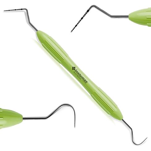 مجموعة مسبار مستكشف الأسنان INSTUMAX® 5 قطع - أدوات UNC15/23 EXPRO مع مقابض سيليكون مرمزة بالألوان، وقياس عمق الجيب، وفحوصات الأسنان، والكشف عن الجير وحساب التفاضل والتكامل in Kuwait