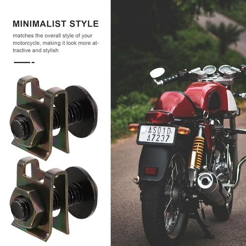 10pcs 6mm Motorcycle Body Screws Self-Tapping Aluminum Alloy Fairing Bolts Black for Front Skid Plate and License Plate Fixing Clips in Kuwait