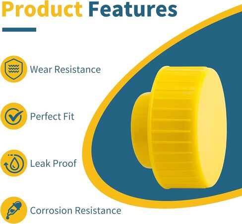 Pump Reservoir Cap Replacement for Power-Pole Hydraulic Pumps & Mercury Trim Pumps, Yellow Oil Tank Cap Fits for Power Pole Stealth Pump, C-Monster 1.0 (CM1.0) & C-Monster 2.0 (CM2.0) Pump in Kuwait