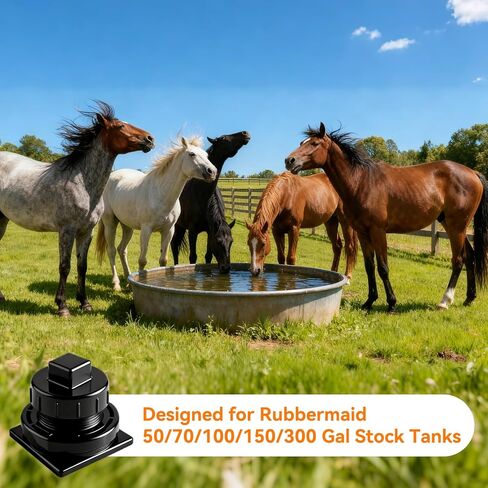 1 Pack Stock Tank Drain Plug Fit for rubbermaid Commercial 50 70 100 150 300 Gallon Stock Tank,Water Tank Plug,Float Valve Drain Replacement,Leak Proof Design in Saudi Arabia