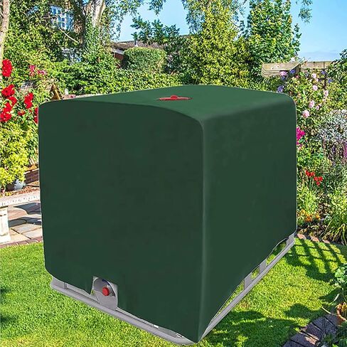 IBC Tote cover, Water Tank Protective Cover IBC Tote for 275 Gallon Tarpaulin Protective Hood for Tank Container Water (Green) in Saudi Arabia