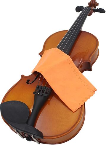 4 in 1 Violin Cleaning Cloth Kit, Stainless Steel Violin Strings, Wood Bridge & Cleaning Cloth Kit, Replacement Set with & for Violin in Saudi Arabia