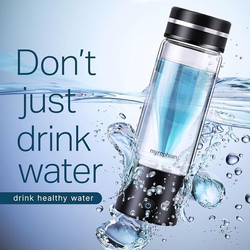Hydrogen Water Bottle Generator - Molecular Water Machine Ionizer Up to 3000 PPB & SPE/PEM Technology, Kangen Smart Water Bottle and Boosted Oxygen in Saudi Arabia