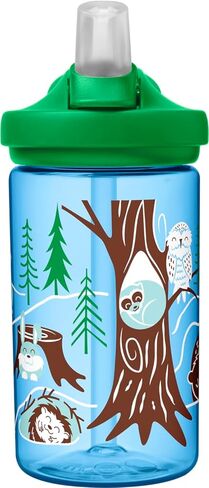 CamelBak Eddy+ 14 oz Kids Water Bottle with Tritan Renew – Straw Top, Leak-Proof When Closed, Hibernating for Winter in Saudi Arabia