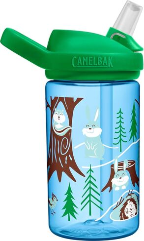 CamelBak Eddy+ 14 oz Kids Water Bottle with Tritan Renew – Straw Top, Leak-Proof When Closed, Hibernating for Winter in Saudi Arabia