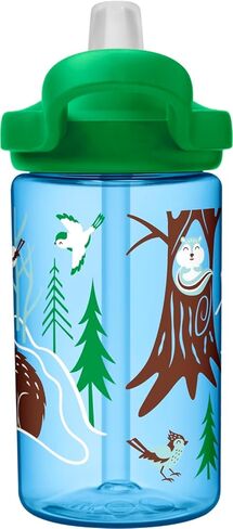 CamelBak Eddy+ 14 oz Kids Water Bottle with Tritan Renew – Straw Top, Leak-Proof When Closed, Hibernating for Winter in Saudi Arabia