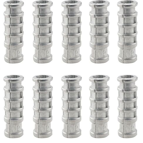 CHENJIN 20PCS 1/4 x 1-1/2 Inches Zinc Alloy Bolt Concrete Anchor Expansion Screw Shield for Medium Sized Projects Shelves Window Frames Piping Systems in Saudi Arabia
