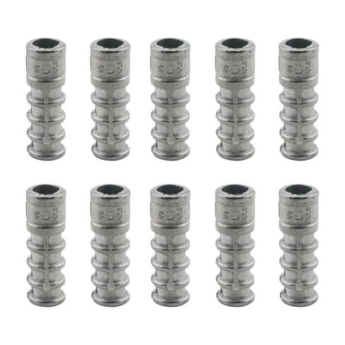 10PCS 1/4 x 1-1/2inch Silver Zinc Alloy Anchor Rod Concrete Anchor Bolt Suitable for Stone Handrails Balustrades Shelving Units in Saudi Arabia
