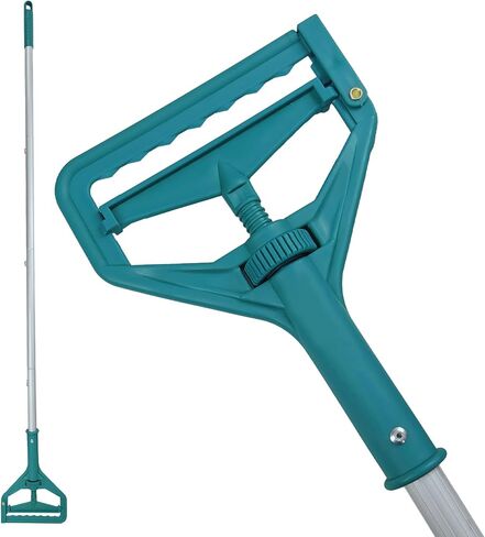 مقبض ممسحة تجاري عالي التحمل، مقبض ممسحة، عصا ممسحة بديلة، مقبض ممسحة صناعي من الألومنيوم مع جهاز تثبيت ملولب، مناسب لرؤوس الممسحة المصنوعة من القطن والألياف in Kuwait