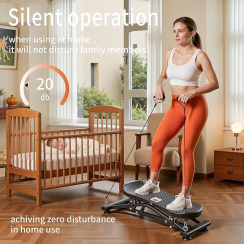 Balance Board for Adults, Rocking Stepper with Resistance Bands, Portable Wobble Board with LCD Monitor, 300 lbs Capacity Ski Trainer for Full Body Workout at Home Gym in Saudi Arabia