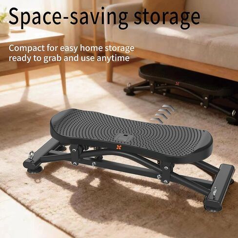 Balance Board for Adults, Rocking Stepper with Resistance Bands, Portable Wobble Board with LCD Monitor, 300 lbs Capacity Ski Trainer for Full Body Workout at Home Gym in Saudi Arabia