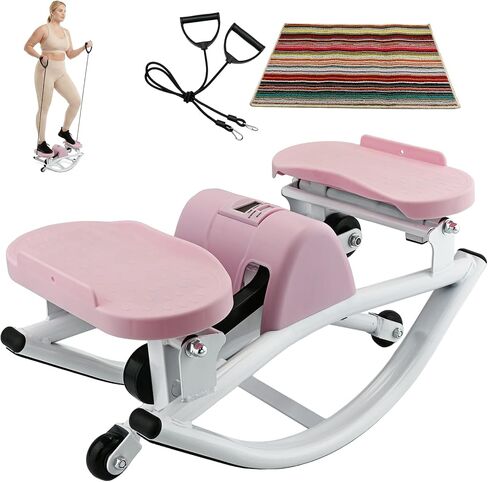 Rock Stepper، آلة السائر الروك من الجانب إلى الجانب، السائر الجانبية منخفضة التأثير للركبتين والمفاصل، آلة السائر الصخرية على شكل حرف U للتمرين المنزلي in Kuwait