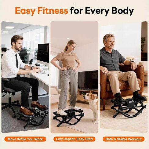 ERGOLIFE جهاز هزاز من الجانب إلى الجانب للمنزل، آلة تمرين محمولة مدمجة من الجانب إلى الجانب للساقين والأرداف وعضلات البطن in Saudi Arabia