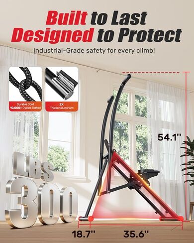 AL01 Stair Stepper, Foldable Steppers for Exercise at Home, Full-Body Cardio Workout Climber with Adjustable Pedals, Extended Step Range, 270LB Loading Capacity in Kuwait