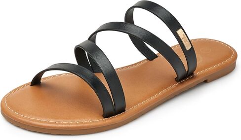 Trary Women's Sandals,Flat Sandals for Women, Strappy Sandals for Women Dressy,Flip Flops for Women,Comfortable Sandals for Women,Womens Sandals Dressy,Girls' Summer Sandals in Kuwait