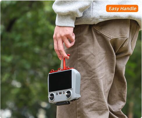 BTG DJI RC 1/RC 2 Remote Controller Handle Mount & Lanyard Neck Strap for DJI Mini 4 Pro/Air 3 3S /Mini 3 Pro/Mavic 3 Classic Pro Controller Accessories Lanyard (Black) in Kuwait