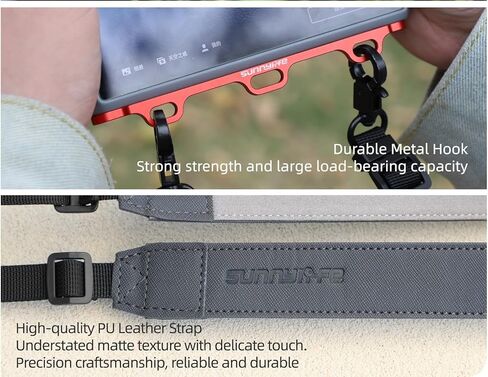 BTG DJI RC 1/RC 2 Remote Controller Handle Mount & Lanyard Neck Strap for DJI Mini 4 Pro/Air 3 3S /Mini 3 Pro/Mavic 3 Classic Pro Controller Accessories Lanyard (Black) in Kuwait