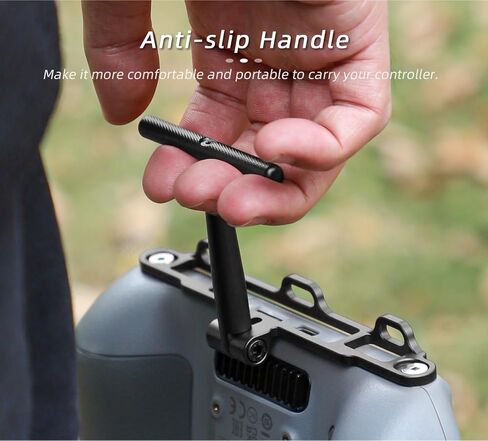 BTG DJI RC 1/RC 2 Remote Controller Handle Mount & Lanyard Neck Strap for DJI Mini 4 Pro/Air 3 3S /Mini 3 Pro/Mavic 3 Classic Pro Controller Accessories Lanyard (Black) in Kuwait