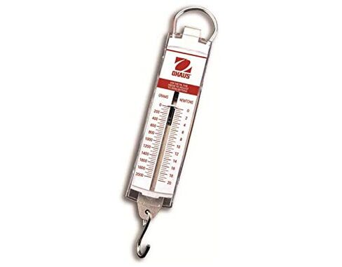 80000018 - Ohaus Spring Scales - 8008-MN Dual Scale (Grams/Newtons), 100 g (1 N) Graduation Intervals - Each in Saudi Arabia