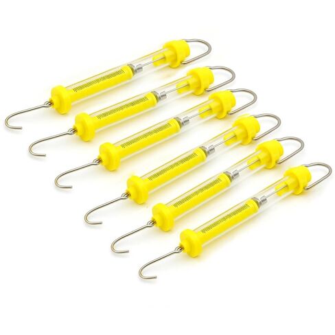 مجموعة من 6 موازين زنبركية بلاستيكية أنبوبية، 1N–50N نيوتن وجرام، مجموعة مقياس قوة ديناميكي تعليمي لفصول الفيزياء والتجربة العلمية واستخدام مختبر الطلاب in Kuwait