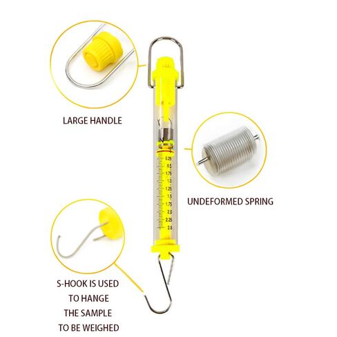 مجموعة من 6 موازين زنبركية بلاستيكية أنبوبية، 1N–50N نيوتن وجرام، مجموعة مقياس قوة ديناميكي تعليمي لفصول الفيزياء والتجربة العلمية واستخدام مختبر الطلاب in Kuwait