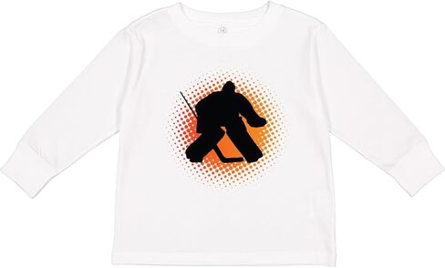 تي شيرت Inktastic Ice Hockey Goalie Sports للأطفال الصغار بأكمام طويلة in Saudi Arabia