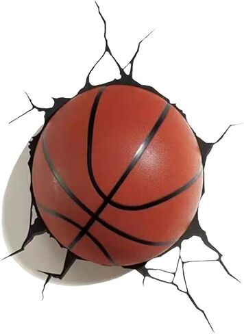 3D Basketball Wall Decal Sticker, 2-Pack,Suitable for Decorating car Bodies, Windows, Rear windshields, Bumpers, Walls, laptops, and suitcases #LQ-01 in Saudi Arabia