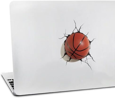 3D Basketball Wall Decal Sticker, 2-Pack,Suitable for Decorating car Bodies, Windows, Rear windshields, Bumpers, Walls, laptops, and suitcases #LQ-01 in Saudi Arabia