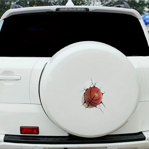 3D Basketball Wall Decal Sticker, 2-Pack,Suitable for Decorating car Bodies, Windows, Rear windshields, Bumpers, Walls, laptops, and suitcases #LQ-01 in Saudi Arabia