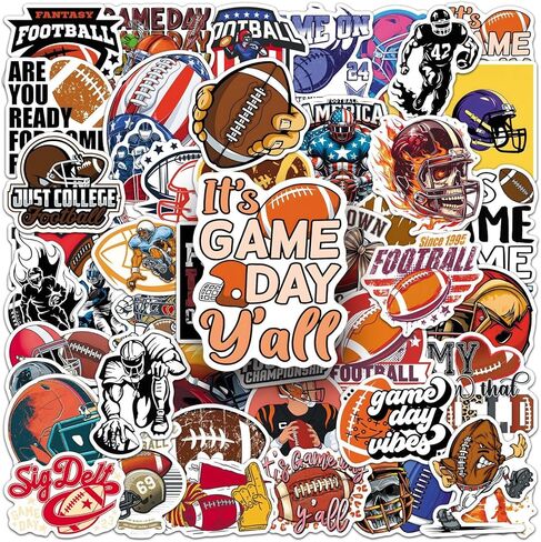 55Pcs Bowling Stickers Including pins, Balls and Other Patterns, Waterproof Vinyl Stickers, Suitable for Decorating Water Bottles, laptops, Helmets(Bowling) in Saudi Arabia