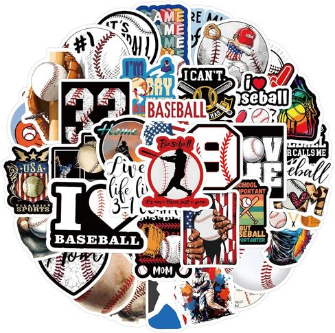 55Pcs Bowling Stickers Including pins, Balls and Other Patterns, Waterproof Vinyl Stickers, Suitable for Decorating Water Bottles, laptops, Helmets(Bowling) in Saudi Arabia