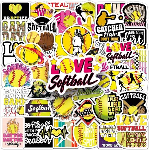 55Pcs Bowling Stickers Including pins, Balls and Other Patterns, Waterproof Vinyl Stickers, Suitable for Decorating Water Bottles, laptops, Helmets(Bowling) in Saudi Arabia
