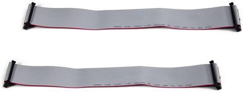 Fielect 2pcs IDC 34 Pin Connector Gray Wire Flat Ribbon Cable Connector Length 30cm 2.54mm Pitch in Saudi Arabia