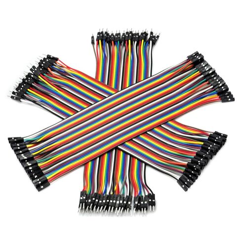 Gikfun 120pcs Breadboard Jumper Cable 40Pin Multicolored Wires 20cm for Arduino Dupont Connector Electronics DIY Kit EK8403 in Saudi Arabia
