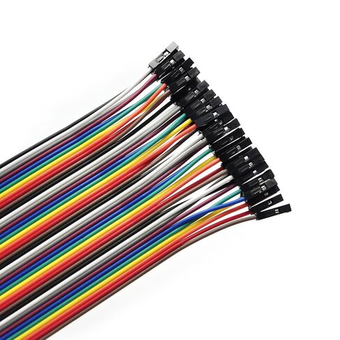 Gikfun 120pcs Breadboard Jumper Cable 40Pin Multicolored Wires 20cm for Arduino Dupont Connector Electronics DIY Kit EK8403 in Saudi Arabia