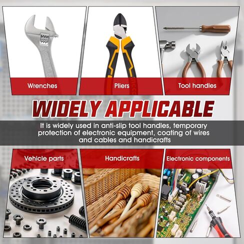 10.5 Oz 10.5 Oz Rubber Dip for Tools, Liquid Rubber dip, Tool Handle Dip Coating Wear-Resistant and Non-Slip Easily Peelable for Tools DIY Craft Temporary Protection, Grey in Kuwait