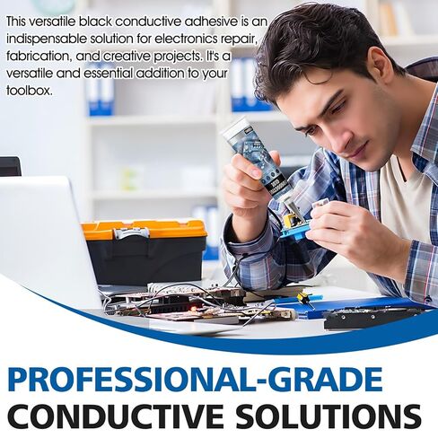 JAOJAO Conductive Glue, Conductive Glue for Electronics Electrically Conductive Adhesive Conductive Performance After Curing Strong Adhesion for Connecting Shielding Fixing Circuits, 120ml in Kuwait