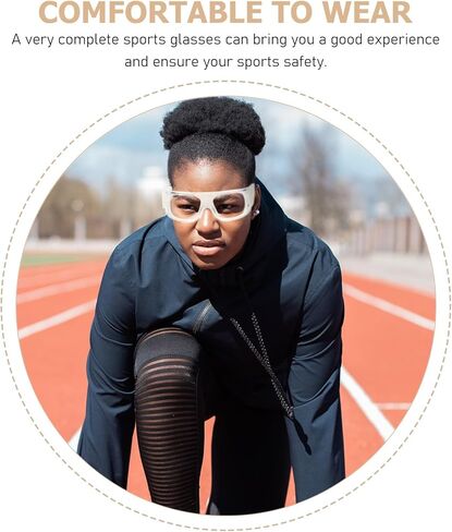 Anti-fog Basketball Training Sports Glasses for Men Lightweight Outdoor Protective Eyewear with Transparent Lens Comfortable Fit for Cycling Hiking and Motorcycling in Saudi Arabia