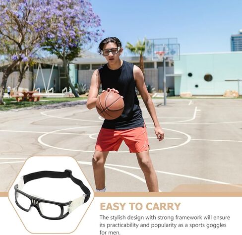 Anti-fog Sports Protective Eyewear for Men Outdoor Safety Goggles for Football Basketball Cycling Comfortable Fit with High-grade Material for Running Hiking Racing in Saudi Arabia
