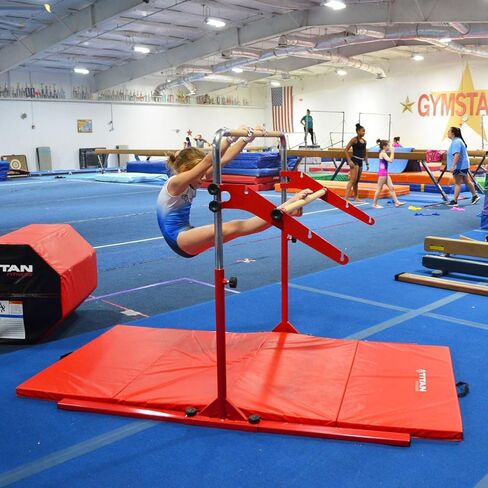 مدرب تيتان فيتنيس كاست يناسب بار كيب عالي التحمل، 4 إعدادات، بار خشبي للجمباز in Kuwait