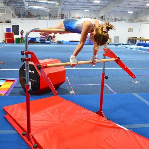 مدرب تيتان فيتنيس كاست يناسب بار كيب عالي التحمل، 4 إعدادات، بار خشبي للجمباز in Kuwait