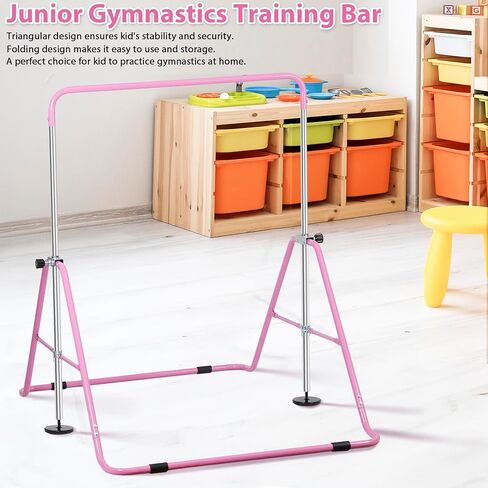 نوفا اللوازم الطبية شريط الجمباز للأطفال ارتفاع قابل للتعديل تدريب جونيور كيب بار للمنزل للطي الجمباز القضبان الأفقية معدات تدريب الجمباز للمنزل وصالة الألعاب الرياضية in Kuwait