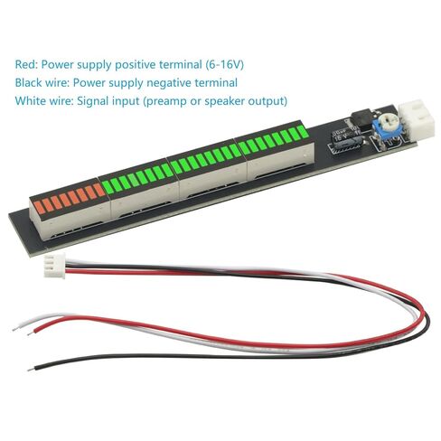 Stereo Music Spectrum LED Light Audio Level Indicator Amplifier VU Meter for Car Player Light Atmosphere Lamps Module in Saudi Arabia