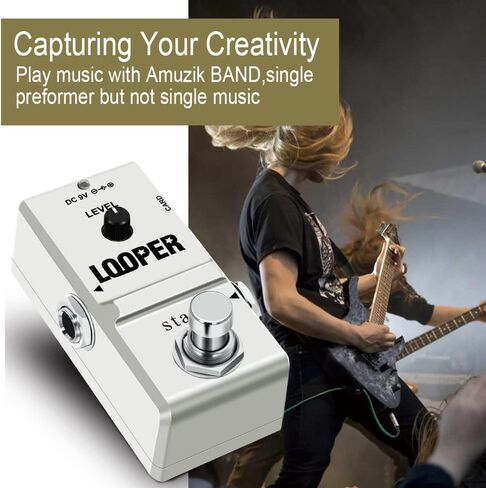 Stax 1GB SD Card Loop Station Pedal - دواسة جيتار Looper مع تسجيل 10 دقائق، عدد غير محدود من Overdubs، تجاوز حقيقي. in Kuwait