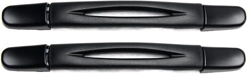 2Pcs Luggage Handle Replacement 9.06" x 0.98"（230mm x 25mm） Black Plastic Pull Suitcase Handle in Saudi Arabia