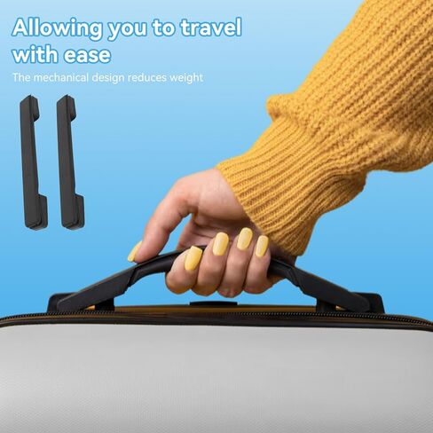 2PCS Luggage Handle, 7.8in Plastic Suitcase Handle Replacement Strap Grip Replacement for Suitcase Case, Black in Saudi Arabia